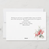 フェスティバルホリーベリークリスマスリース シーズンカード (裏面)