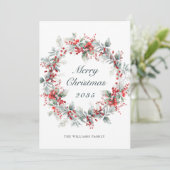 フェスティバルホリーベリークリスマスリース シーズンカード (スタンド正面)