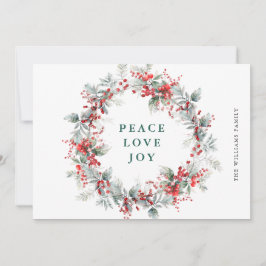 フェスティバルホリーベリークリスマスリース シーズンカード