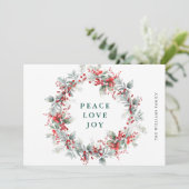 フェスティバルホリーベリークリスマスリース シーズンカード (スタンド正面)