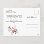 フェスティバルホリーベリークリスマスリース シーズンポストカード (裏面)