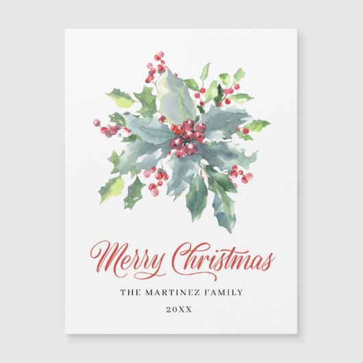 フェスティバルホリーベリークリスマス磁気カード (正面)