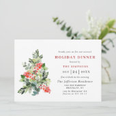 フェスティバルホリーベリーツリークリスマスホリデーディナー 招待状 (スタンド正面)