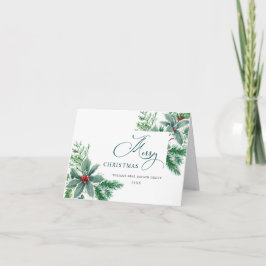 フェスティバルホリーベリーブランチクリスマス企業の シーズンカード