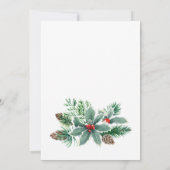 フェスティバルホリーベリーブランチホリデークリスマスパーティー 招待状 (裏面)