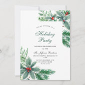フェスティバルホリーベリーブランチホリデークリスマスパーティー 招待状 (正面)