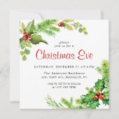 フェスティバルホリーベリーホリデークリスマスイブパーティー 招待状 (正面)