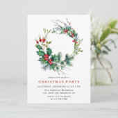 フェスティバルホリーベリーリースホリデークリスマスパーティー 招待状 (スタンド正面)