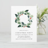 フェスティバルホリーベリーリースホリデークリスマスパーティー 招待状 (スタンド正面)