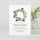 フェスティバルホリーベリーリースホリデークリスマスパーティー 招待状 (スタンド正面)