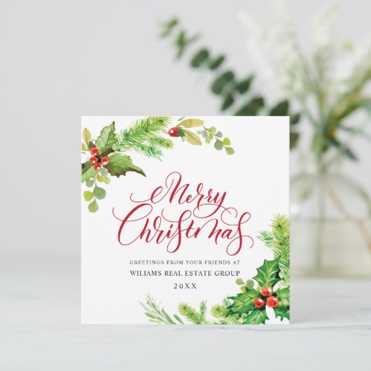 フェスティバルホリーベリー企業のクリスマスグリーティング シーズンカード (スタンド正面)