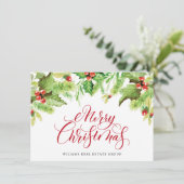 フェスティバルホリーベリー企業のクリスマスグリーティングH シーズンカード (スタンド正面)