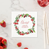 フェスティバルホリーベリー応援クリスマスパーティー スタンダードカクテルナプキン (インサイチュ)