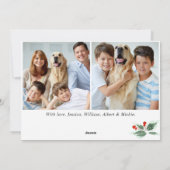 フェスティバルホリーベリー5 PHOTOクリスマスグリーティング シーズンカード (裏面)