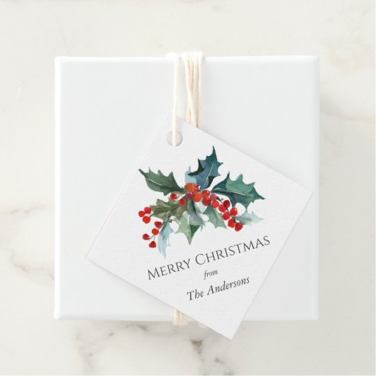 フェスティバルホリーメリークリスマスと名前 フェイバータグ (インサイチュ)