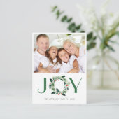 フェスティバルホリーリースクリスマスグリーティングホリデー ポストカード (スタンド正面)