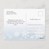 フェスティバルホリーリースクリスマスグリーティングホリデー ポストカード (裏面)