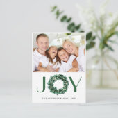 フェスティバルホリーリースクリスマスグリーティングホリデー ポストカード (スタンド正面)