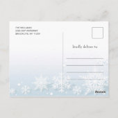 フェスティバルホリーリースクリスマスグリーティングホリデー ポストカード (裏面)