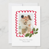 フェスティバルホリーワンフォト付きホタテのフレーム シーズンカード (正面)