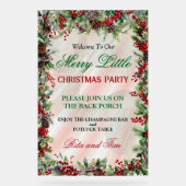 フェスティバルホリー縁どスクリスマパーティー アクリルサイン (正面)