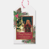 フェスティバルホリー&パインメリークリスマスホリデー ギフトタグ