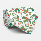 フェスティバルホリー&ベリークリスマスグリーン ネクタイ (ロール)