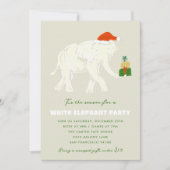 フェスティバルホワイトエレファントパーティー 図解入りの、写真付きの 招待状 (正面)