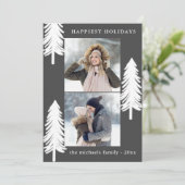 フェスティバルホワイトパインツリーズツーフォトホリデー シーズンカード (スタンド正面)