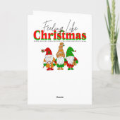 フェスティバルホワイトホースと冬の納屋クリスマス カード (裏面)