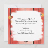 フェスティバルホワイトホースと（鳥）ショウジョウコウカンチョウクリスマス シーズンカード (裏面)