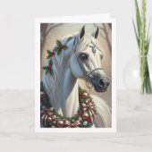 フェスティバルホワイトホースカスタムクリスマス シーズンカード (正面)