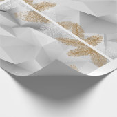 フェスティバルホワイト&ゴールデンラッピング紙 ラッピングペーパー (角)
