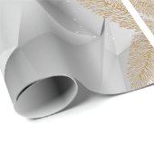 フェスティバルホワイト&ゴールデンラッピング紙 ラッピングペーパー (ロールコーナー)