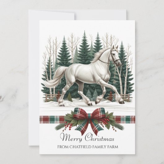 フェスティバルホースエクエストランクリスマス 招待状 (正面)