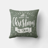 フェスティバルホームデコールクリスマスに欲しいのは君 クッション (裏面)