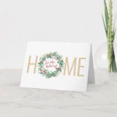 フェスティバルホームフォーザホリデーズリースフォトカード シーズンカード (正面)