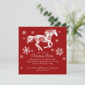 フェスティバルホ赤と白ースクリスマスパーティー 招待状 (スタンド正面)