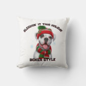 フェスティバルボクサードッグIT'この休日 クッション (正面)