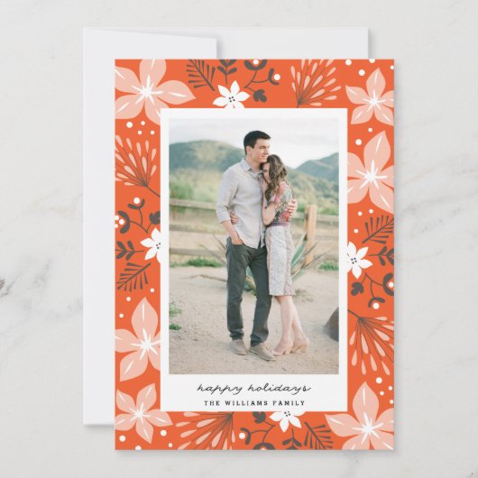 フェスティバルボタニカルホリデーフォトカード シーズンカード (正面)