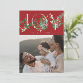 フェスティバルボタニカルJOYクリスマスレ伝統的ッド シーズンカード (スタンド正面)