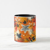 フェスティバルボホシックなクリスマス – 名パーソナライズされた前 マグカップ (中央)