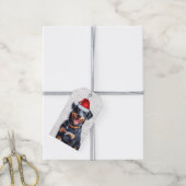 フェスティバルボーセロンホリデードッグクリスマス ギフトタグ (より糸付き)