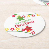 フェスティバルボードゲームメートルクリスマス ラウンドペーパーコースター (アングル)