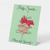 フェスティバルボーブルクリスマスパーティースナック 台座サイン (正面)