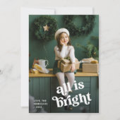 フェスティバルボー | 2枚の写真ですべて明るい シーズンカード (正面)