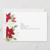 フェスティバルポインセチアパーティー 招待状 (裏面)