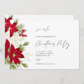 フェスティバルポインセチアパーティー 招待状 (正面/裏面)