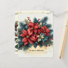 フェスティバルポインセチア出生バイブル聖句スクラップブック