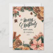 フェスティバルポインセチア柑橘類 シーズンカード (正面)